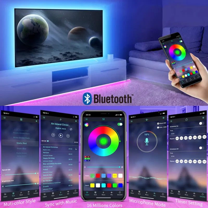 Bluetooth RGB LED Strip Light